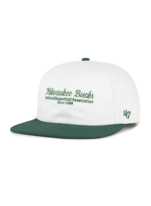 '47 Brand Script Stack Captain Milwaukee Bucks Snapback Hat-left