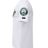 Pro Standard Classic Chenille Milwaukee Bucks T-Shirt In White & Green - Left Side View