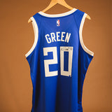 Signed Nike 2024-25 City Edition AJ Green Milwaukee Bucks Swingman Jersey-back