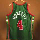 Signed Mitchell & Ness HWC '83 Sidney Moncrief Milwaukee Bucks Jersey-black
