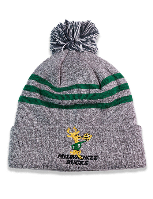 Item of the Game HWC '68 Milwaukee Bucks Pom Cuff Knit Hat-front