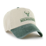 '47 Brand Clean Up Logo Line Milwaukee Bucks Adjustable Hat