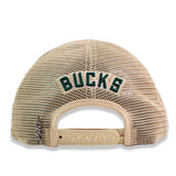 Pro Standard Classic Khaki Milwaukee Bucks Trucker Adjustable Hat