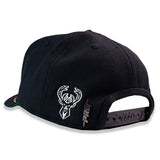 Pro Standard Stacked Stripe Milwaukee Bucks Adjustable Hat-BACK