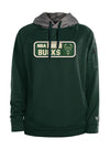 New Era Active Heavy Poly Green Milwaukee Bucks Hooded Sweatshirt