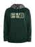 New Era Active Heavy Poly Green Milwaukee Bucks Hooded Sweatshirt - Front View