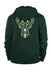 New Era Gameday Patch Green Milwaukee Bucks Hooded Sweatshirt - Back View