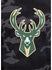 New Era Dark Camo Icon Black Milwaukee Bucks Long Sleeve T-Shirt - Zoom View On Front Logo