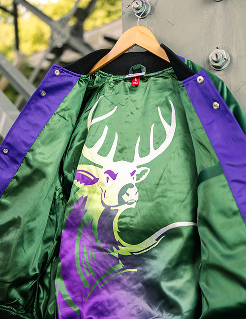 Mitchell & Ness HWC '93 Playmaker Milwaukee Bucks Satin Jacket-inside 
