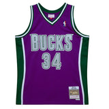 Mitchell & Ness Hardwood Classics 2001-02 Ray Allen Milwaukee Bucks Swingman Jersey-front 