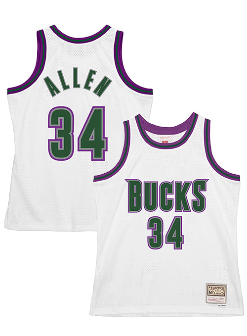 & Hardwood Classics Ray Allen 1996 Milwaukee Bucks Swingman Jersey