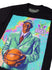 Mitchell & Ness Draft Day Colorwash Ray Allen Black Milwaukee Bucks T-Shirt-close up