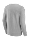 Fanatics Classics Hard Color Milwaukee Bucks Crewneck Sweatshirt in Grey - Back View