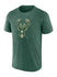 Fanatics Iconic Poly Overtime Milwaukee Bucks T-Shirt in Green - Front View
