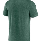 Fanatics Iconic Poly Overtime Milwaukee Bucks T-Shirt in Green - Back View