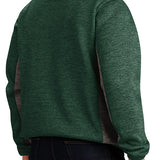 G-III Infielder Green Milwaukee Bucks 1/2 Zip Jacket - Angled Back Right View On Model