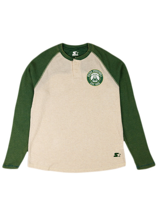 Starter Thermal Sideline Milwaukee Bucks Long Sleeve T-Shirt