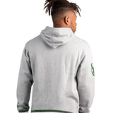 Starter The Snap Gray Milwaukee Bucks Hooded Sweatshirt - Back View