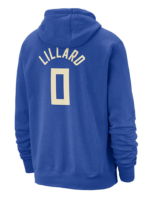 Nike 2024-25 City Edition Damian Lillard Milwaukee Bucks Hooded Sweatshirt-back
