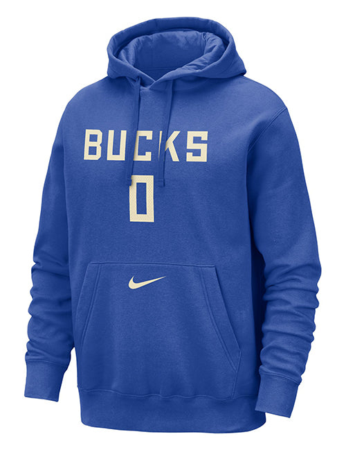 Nike 2024-25 City Edition Damian Lillard Milwaukee Bucks Hooded Sweatshirt-front