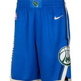 Nike 2024-25 City Edition Milwaukee Bucks Swingman Shorts-front