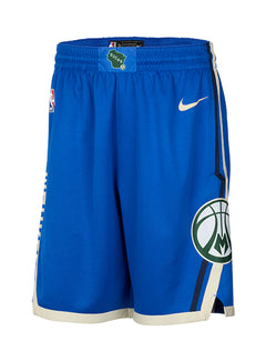 Nike 2024-25 City Edition Milwaukee Bucks Swingman Shorts-front