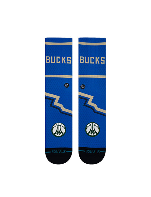 Stance 2024-25 City Edition Milwaukee Bucks Crew Sock-front