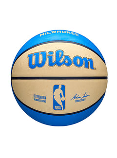 Wilson 2024-25 City Edition Icon Milwaukee Bucks Full Size Basketball-side 1