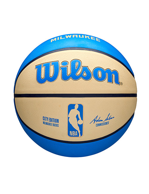 Wilson 2024-25 City Edition Icon Milwaukee Bucks Full Size Basketball-side 1