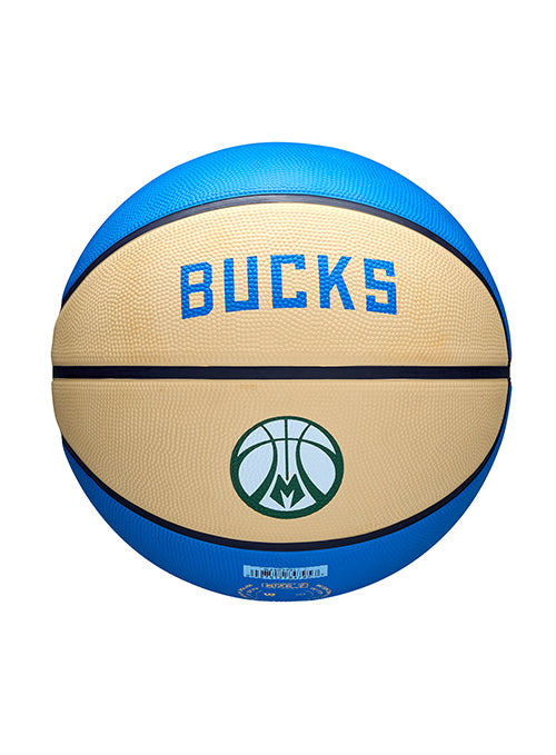 Wilson 2024-25 City Edition Icon Milwaukee Bucks Full Size Basketball-side 3