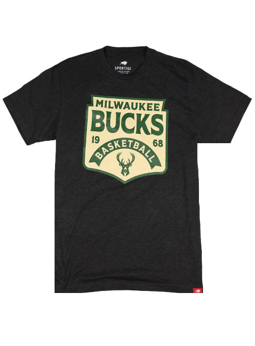 Sportiqe Comfy Loomis Black Milwaukee Bucks T-Shirt | Bucks Pro Shop