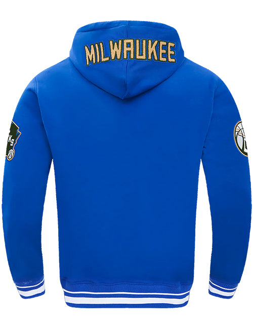 Pro Standard 2024-25 City Edition Wordmark Milwaukee Bucks Hooded Sweatshirt-back