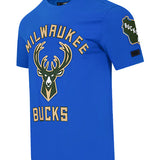 Pro Standard 2024-25 City Edition Wordmark Milwaukee Bucks T-Shirt- angled front