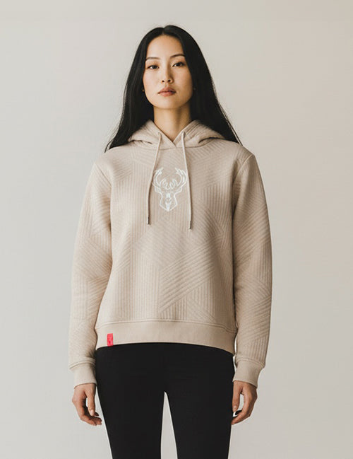 Women's Lusso Margot Milwaukee Bucks Chenille Hooded Sweatshirt-front