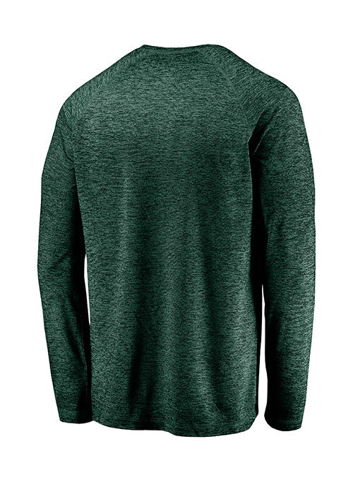 Fanatics City Attitude Milwaukee Bucks Long Sleeve T-Shirt in Green - Back View