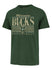 '47 Brand Franklin Remix Milwaukee Bucks T-Shirt In Green - Front View