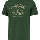 '47 Brand Franklin Bankshot Milwaukee Bucks T-Shirt In Green - Front View