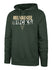 '47 Brand Headline Base Slide Milwaukee Bucks Hooded Sweatshirt In Green - Front View