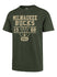 '47 Brand Scrum Floater Milwaukee Bucks T-Shirt In Green - Front View