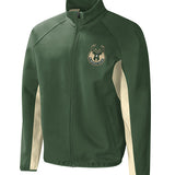 G-III Home Team Milwaukee Bucks Woven Jacket in Green and Gold - Front View