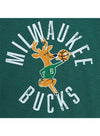 Mitchell & Ness HWC '68 Legendary Slub Milwaukee Bucks T-Shirt in Green - Zoom Logo View