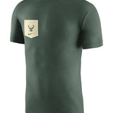 Nike ESS Pocket Versus Milwaukee Bucks T-shirt In Green - Front View