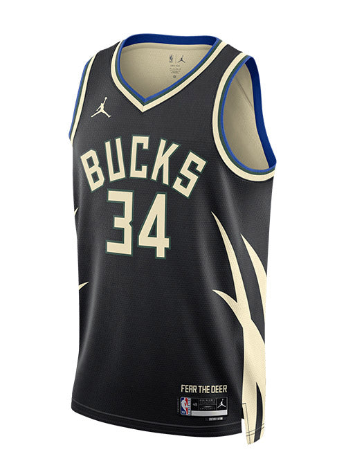 Jordan 2022 Statement Edition Giannis Antetokounmpo Milwaukee Bucks Swingman Jersey-front