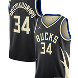 Jordan 2022 Statement Edition Giannis Antetokounmpo Milwaukee Bucks Swingman Jersey-collage
