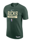 Nike Dri-FIT Essential Practice On-Court Fir Milwaukee Bucks T-Shirt