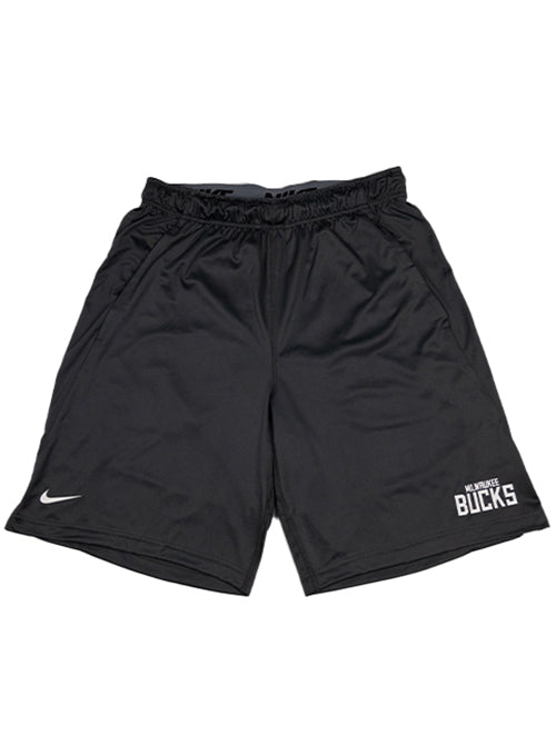 Nike Fly 2.0 Grey Wordmark Milwaukee Bucks Shorts
