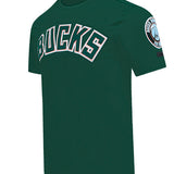 Pro Standard Classic Chenille Milwaukee Bucks T-Shirt-angled front 