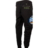 FISLL Eastern Conference Milwaukee Bucks Joggers in Black - Back View