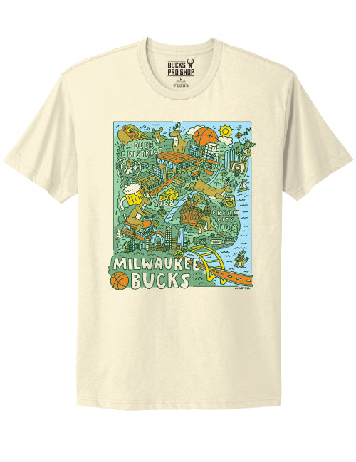Bucks Pro Shop 2025-26 City Edition Marvell Milwaukee Bucks T-Shirt
