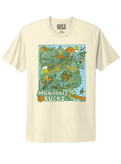 Bucks Pro Shop 2025-26 City Edition Marvell Milwaukee Bucks T-Shirt